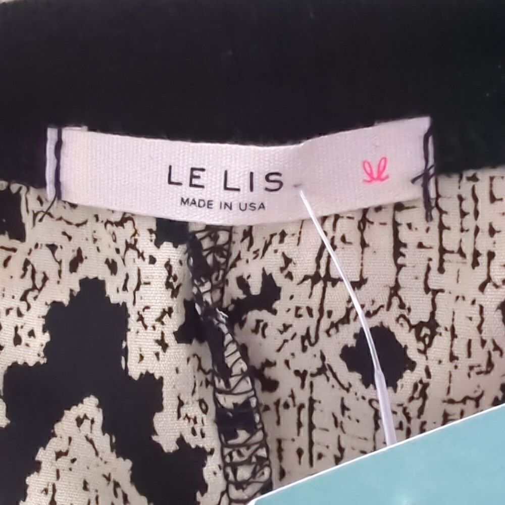 NWT Self Black and Cream Blouse - Picture 5 of 6